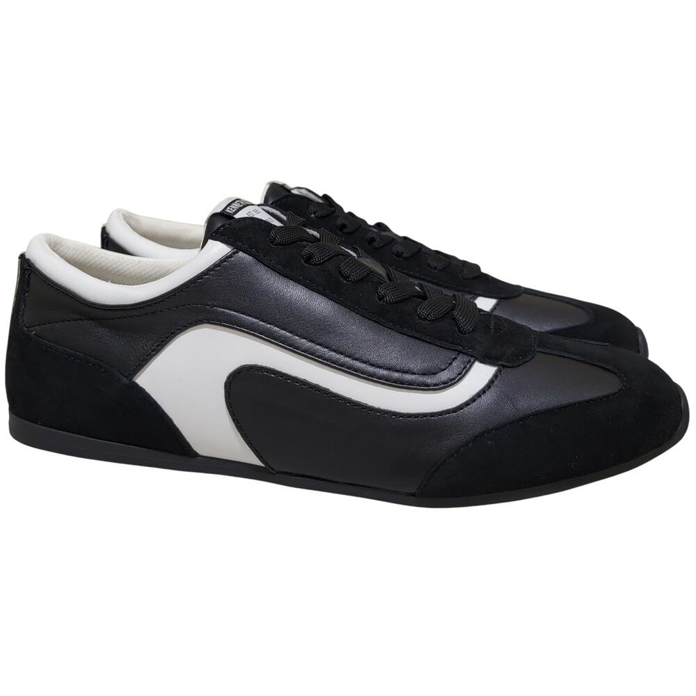 Kenneth Cole Women Alma Classic Low Top Sneakers Size US 8.5M Black White